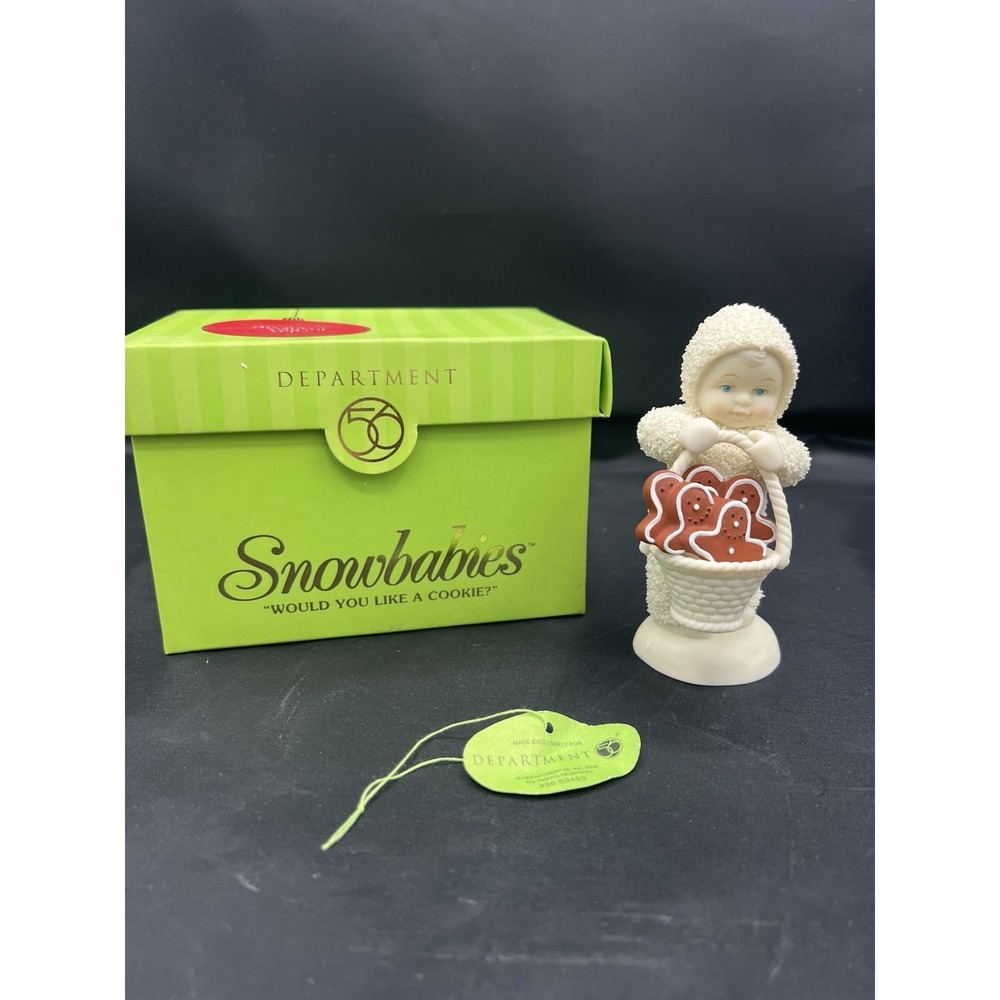 🍪 Dept 56 Snowbabies "Would You Like A Cookie?" 2005 – EUC ❄️